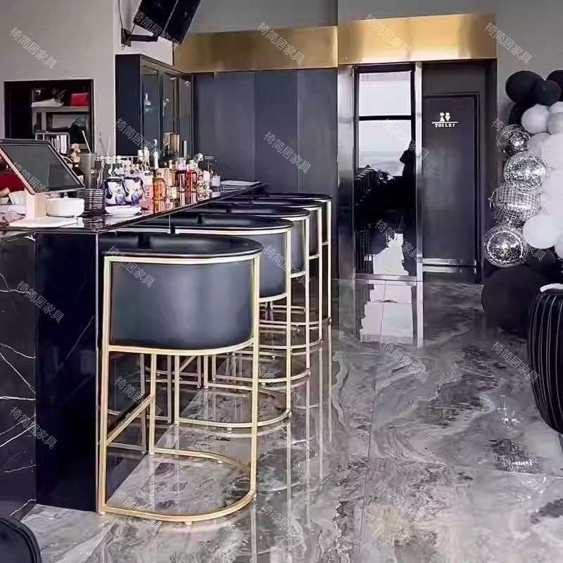 【椅简居】酒吧咖啡厅西餐厅高脚沙发凳吧台椅子靠背椅高凳子吧椅