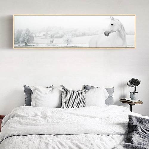 现代简约马卧室床头装饰画客厅餐厅壁画墙上墙画室内挂画家居墙画