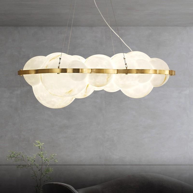 意大利设计师云朵灯仿云石客厅别墅艺术酒店餐厅现代别墅祥云吊灯