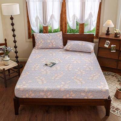 A类涤棉老粗布单床笠涤棉床垫保护罩防尘罩防滑床单床罩保护套