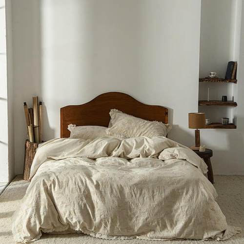 2025新款亲肤舒适棉麻四件套-花间集 1.8m床单款四件套 花间集