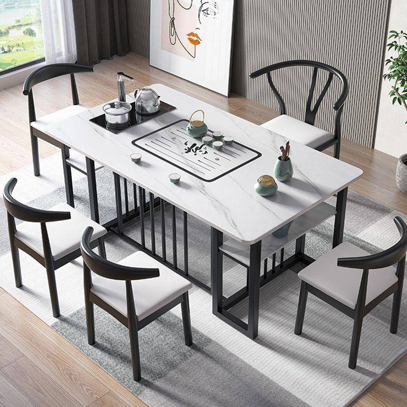 岩板桌面办公室茶桌椅组合轻奢家用客厅泡茶几茶桌一体一整套茶台