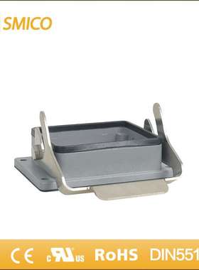 厂家直销 热流道外壳 HARTING重载连接器铝壳H32B-BK-1L开孔安装