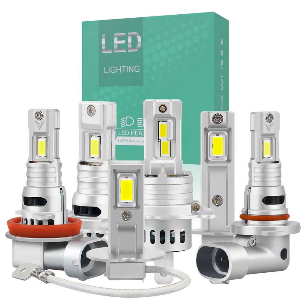 汽车led大灯迷你直插式雾灯H1 H3 H4 H7 H11 9005高亮聚光车灯