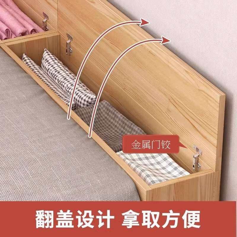 现做实木床边床尾夹缝柜长条窄柜收纳床头柜床尾储物柜加宽加长柜