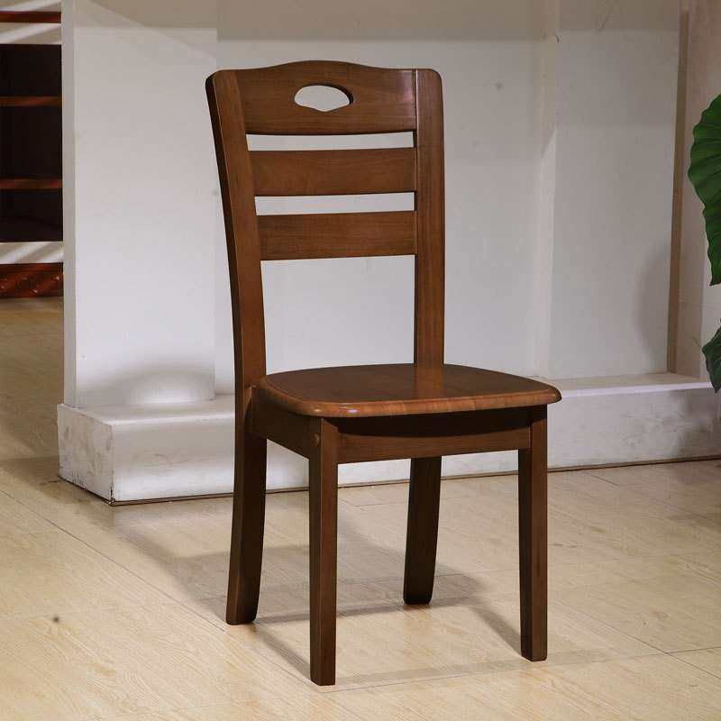 全实木椅子靠背椅白色餐椅家用餐桌椅饭桌餐椅现代简约餐厅用椅