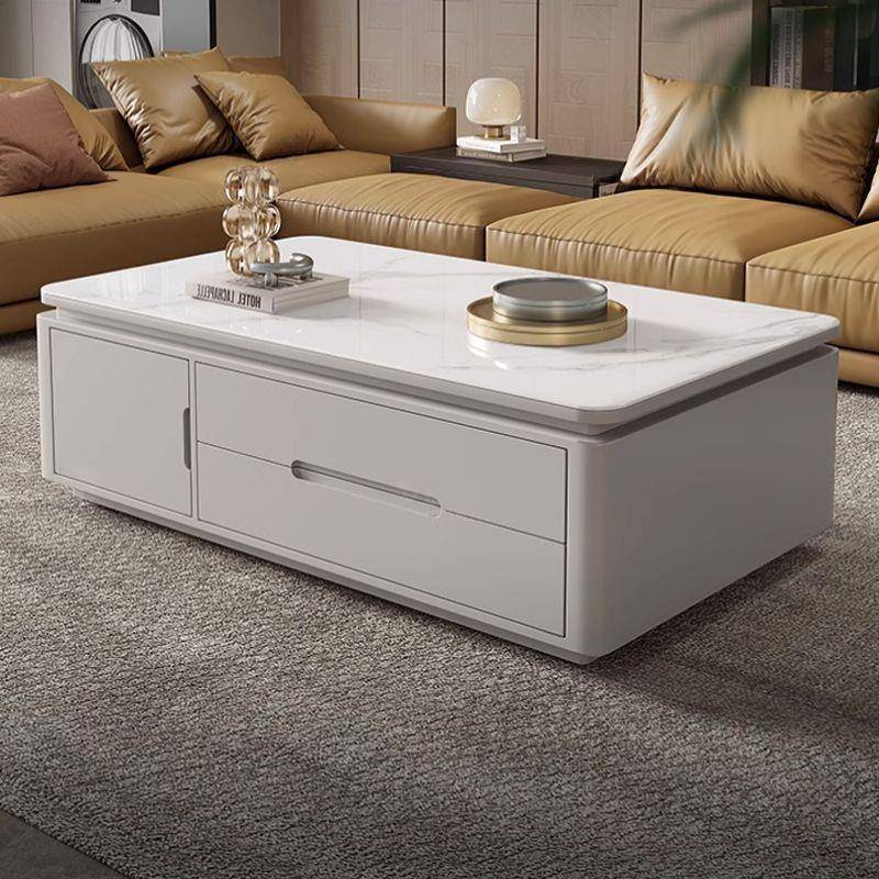 2025新款现代简约茶几电视柜组合家用客厅岩板一体小户型轻奢茶台