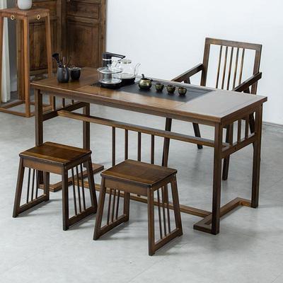 新中式阳台茶桌椅组合非实木泡茶桌小户型茶桌烧水壶一体喝茶桌子