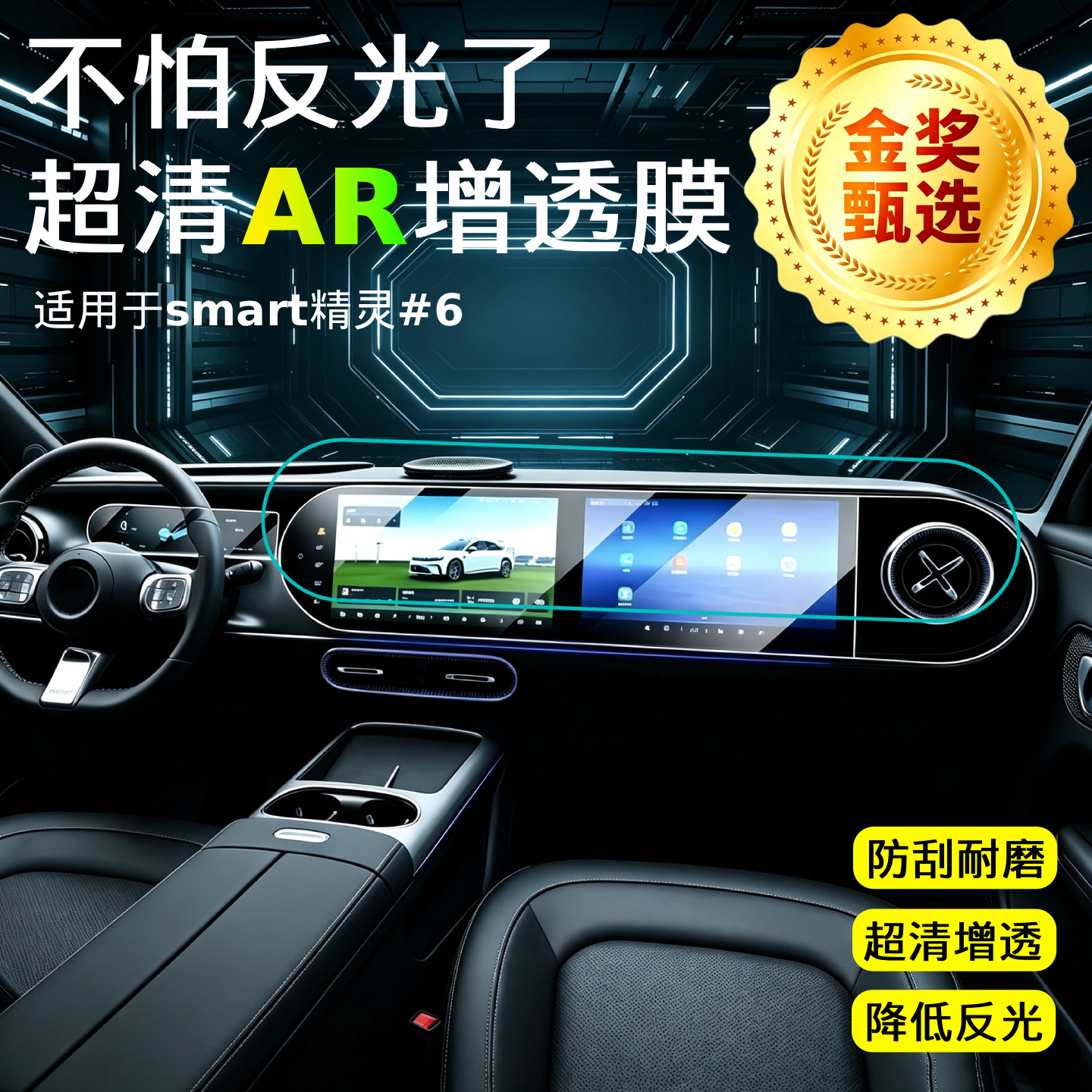 【AR超清增透膜】中控导航保护贴