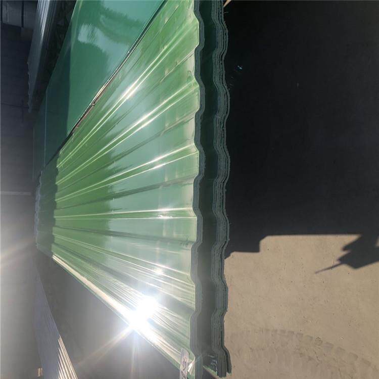 厂家生产玻璃钢胶衣面板FRP冷却塔波纹面板宽度1100