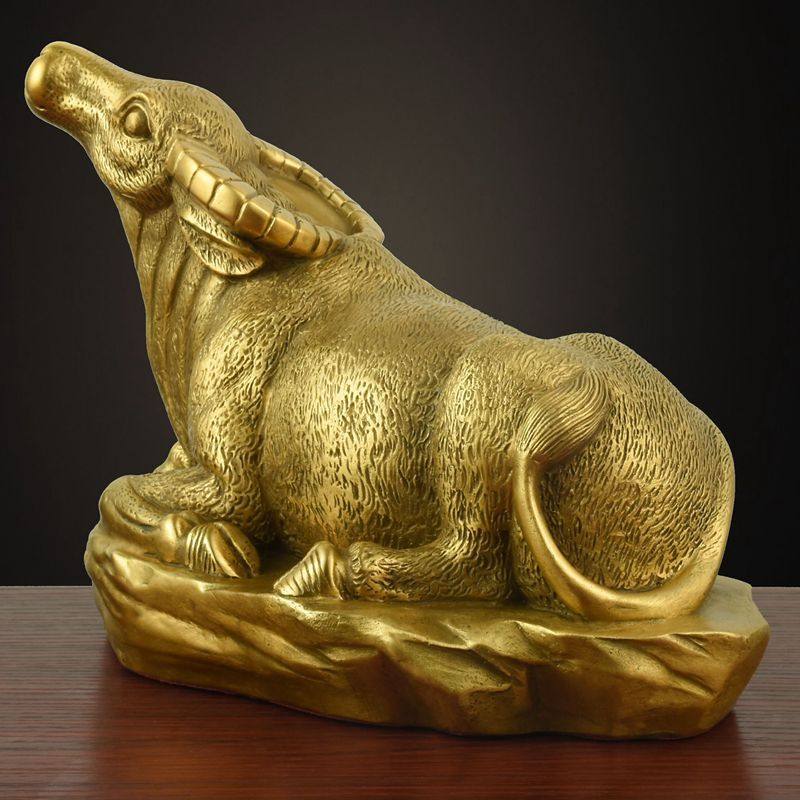 黄铜生肖牛摆件品商务办公客厅家居装饰品开业礼品,家居饰品,桌面摆件,淘宝优惠券,粉丝福利购,淘宝优惠卷