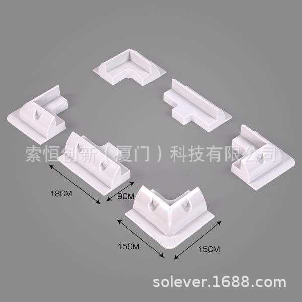 RV-ezMount系列房车游艇太阳能ABS免钻孔支架 白色六件套