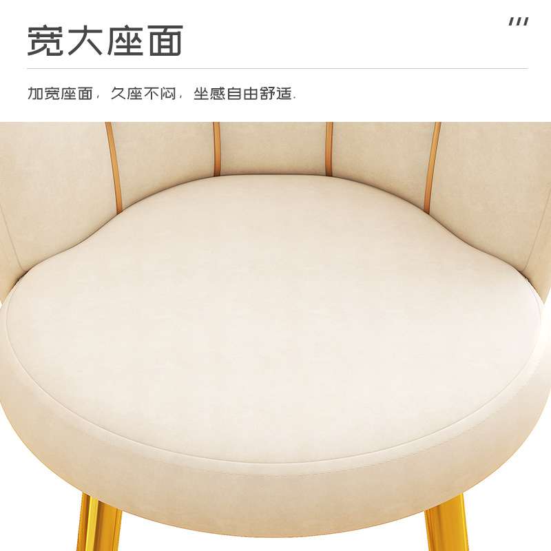 轻奢网红化妆椅家用卧室宿舍电脑书桌靠背椅子美甲梳妆台凳子