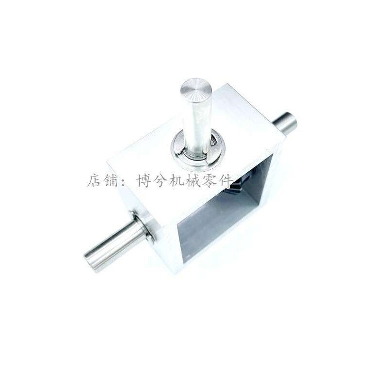 90度伞齿轮直角换向器小型齿轮箱1比1转角器机械传动模组轴径10mm