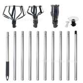 螺纹拼接铝杆10节杆特大号高空换灯泡神器摘果器吸盘取灯器四件套