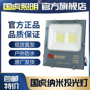 国虎投光灯户外防水广告招牌照明灯工地厂房大功率超亮led泛光灯