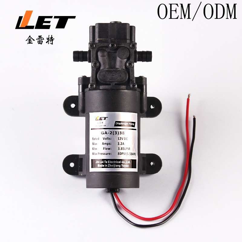 GA-2(3)38  微型电动隔膜泵12V  24V 洗车泵 微型隔膜泵