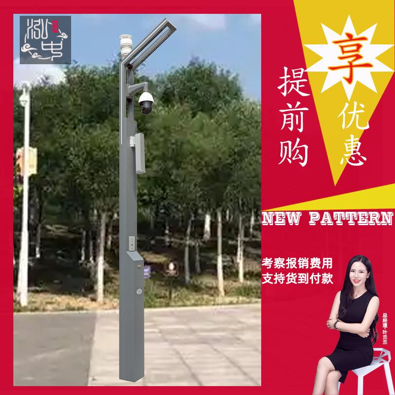 户外LED智能灯杆多功能智慧照明广播监控一体化城市建设智慧路灯