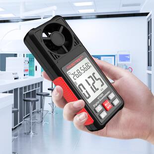 英文版HT605手持便携式测风力风速仪热敏式风量计高精度风速计