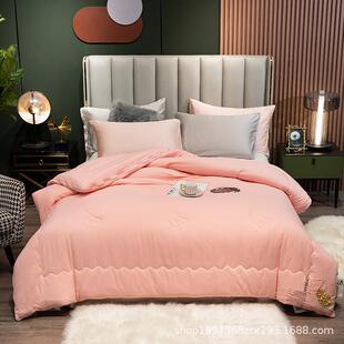 大豆纤维被子被芯拉链子母被二合一双胎被加厚春秋被子母被