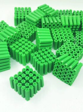 mmM8粒8墙绿色6塞栓厘彭胀胶塞厘涨塞胀塞M68mm胶塑料膨胀管管胶6