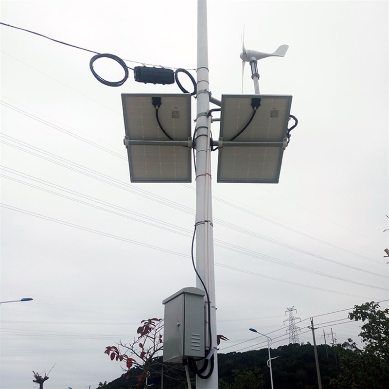 定制两块双太阳能m板光伏风力发电机电池横臂抱箍抱杆安装固定支