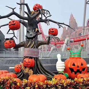 仿真南瓜摆件户外商场酒吧美陈万圣节装饰道具玻璃钢南瓜模型雕塑