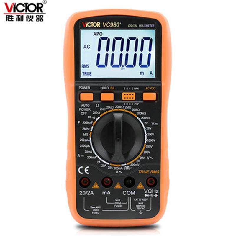 VICTOR胜利万用表 数显万用表VC9801A+/VC9806+/VC9807A+/VC9808+