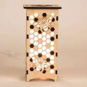 Mood lamp Light Honeycomb modern desk Wood ornament