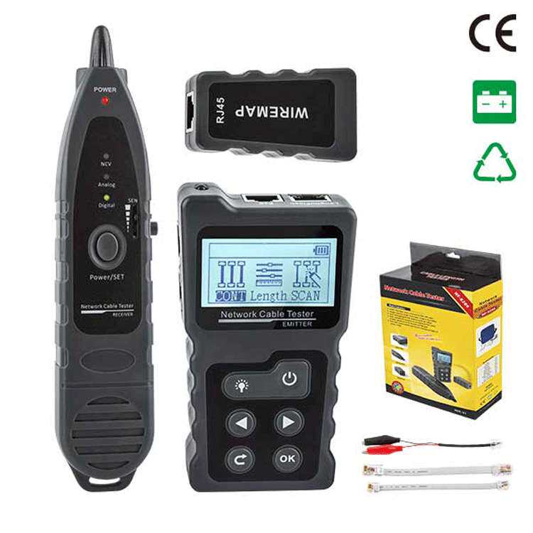 8209外贸跨境版 Network Cable Tester LAN Ethernet Wire Tracer