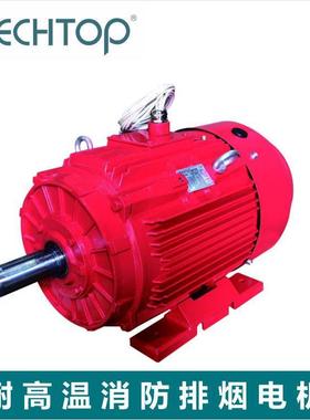 高温排烟电机UL/CSA认证高温轴承H级绝缘TEFC/TEAO带引出线