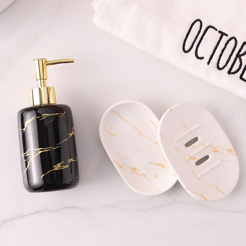 双层沥水带盖陶瓷肥皂q盒浴室卫生间酒店轻奢肥皂碟手工皂盒置物