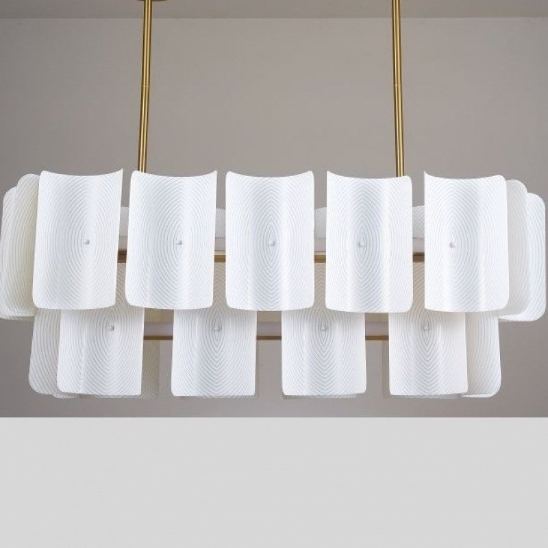 侘寂风客厅吊灯大n厅主灯新款餐厅卧室全光谱法式奶油风灯具