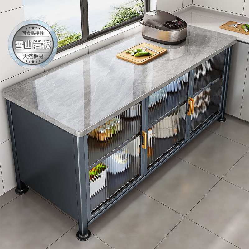 对开门岩板厨房置物架落地多层多功能橱柜微波炉烤箱岩板餐边柜,玩具/童车/益智/积木/模型,遥控车升级件/零配件,淘宝优惠券,粉丝福利购,淘宝优惠卷