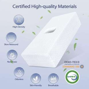 侧躺枕长方形记忆海绵枕头A11缓解头颈部疼痛可拆洗挖洞耳枕垫