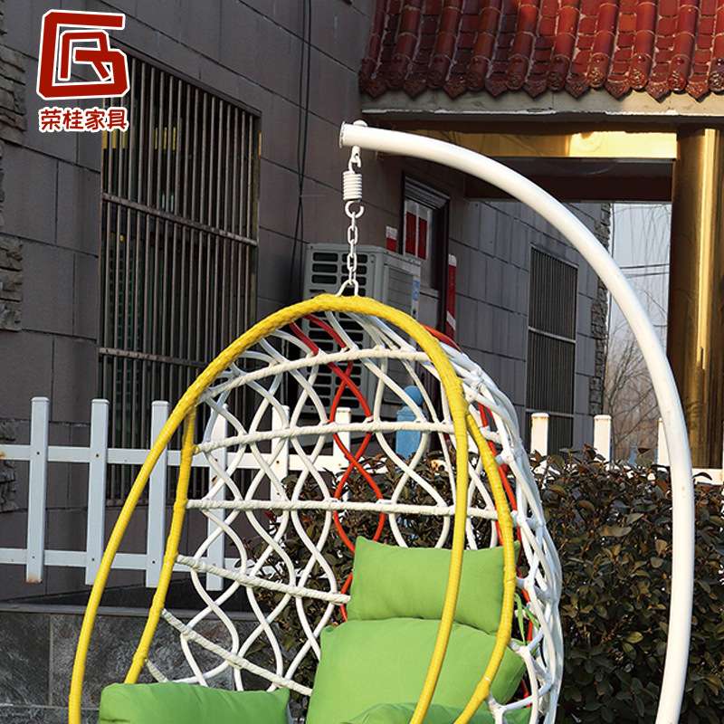 鸟巢吊椅户外庭院摇篮椅粗藤单人吊篮藤椅室内秋千椅