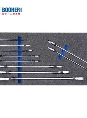 宝合Booher 10件双开口扳手及两用棘轮扳手工具组套 1803034