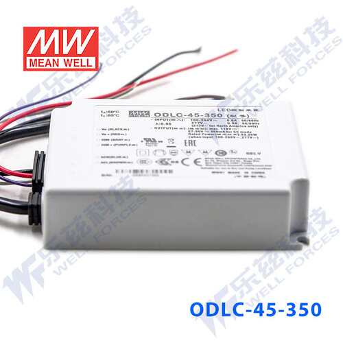 ODLC-45-350明纬33.25W 57-95V 350mA输出二合一调光电源