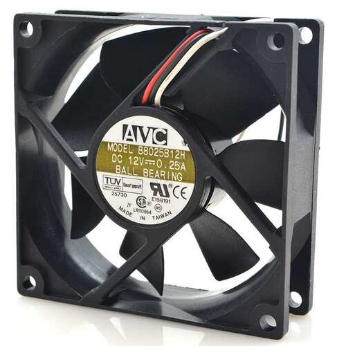 AVC B8025B12H 12V 0.2 8025 8CM 3线带测速 散热风扇