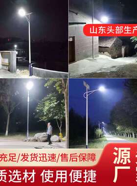 太阳能户外路灯超亮led照明灯庭院灯新农村5米6米7米8米10米12米
