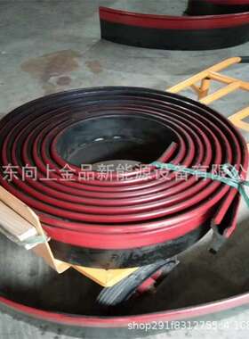 导料槽密封档皮 聚氨酯橡胶双层 Y180*18裙板