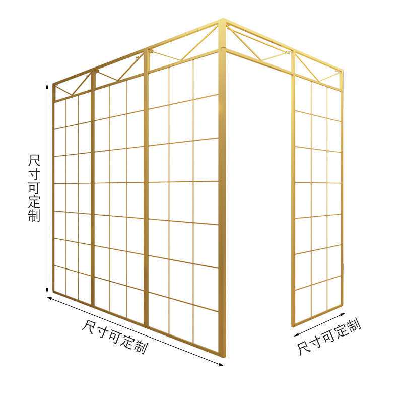 铁艺屏风隔断墙院隔出小房间家用自装出租房简易客厅遮挡隔板组装