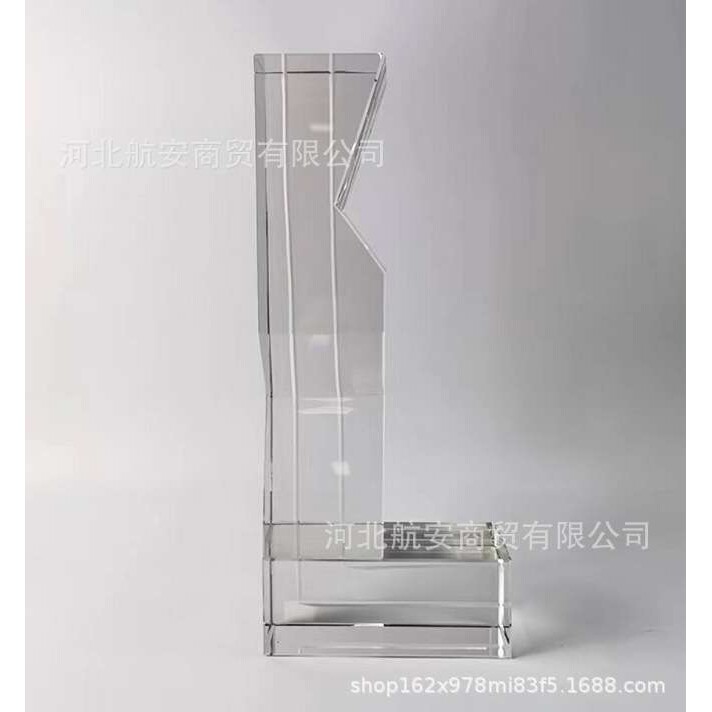 现代简约创意水晶工艺品字母摆件样板房售楼处桌面软装饰品装饰