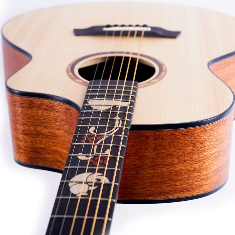 云杉单板吉他41寸 初学者学生民谣吉他guitar面单乐器JF桶木吉他