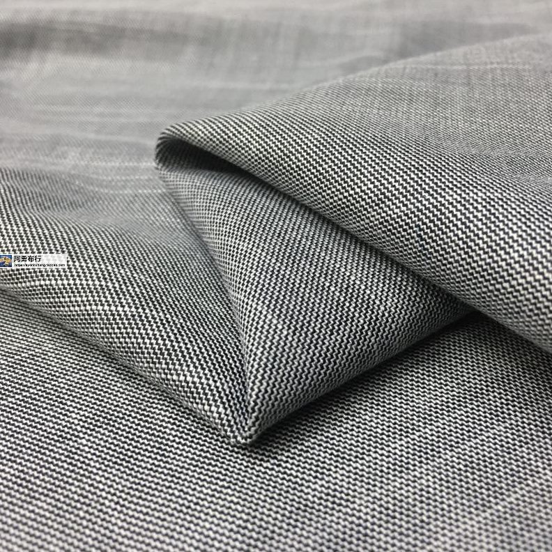 裤面料型锦微弹免熨挺括有T西服浅春夏裙马甲西裤R竹签烟灰布服装