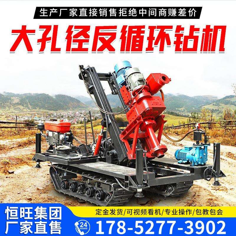 履带式反循环大孔径钻机 嵌岩层施工打孔机 电动液压水井钻机现货