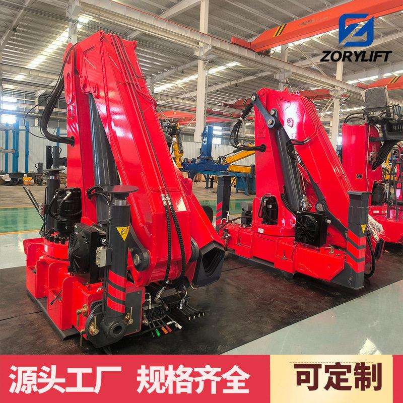 16吨液压手臂15吨随车起重机机械吊杆折臂铰接式起重机折臂吊遥控