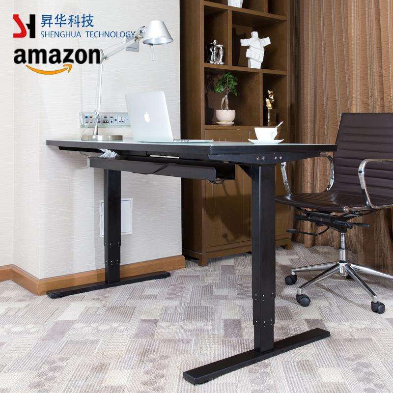 移动静音智能电动升降桌腿脚三节双电机稳定桌架支架可折叠