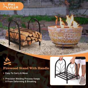 木柴置物架柴火收纳金属架室内壁炉木柴收纳整理架木头摆放移动架