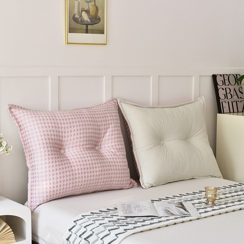 床头靠垫榻榻米软包m板大靠背组合沙发靠枕可拆洗冰豆豆用飘窗床